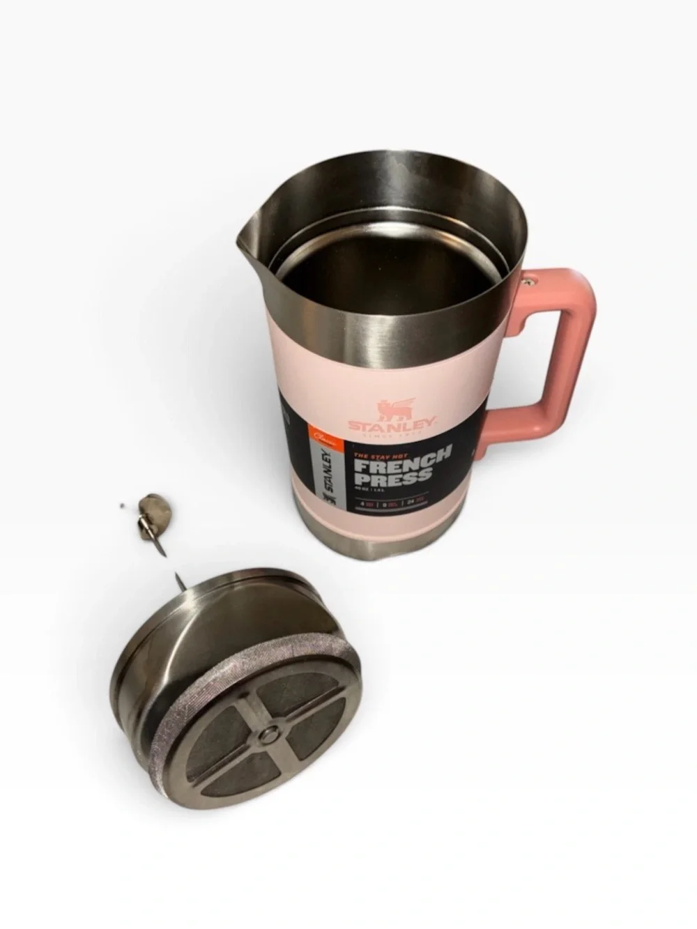 New Stanley The Stay Hot Classic Vacuum-Insulated French Press - 48 oz.